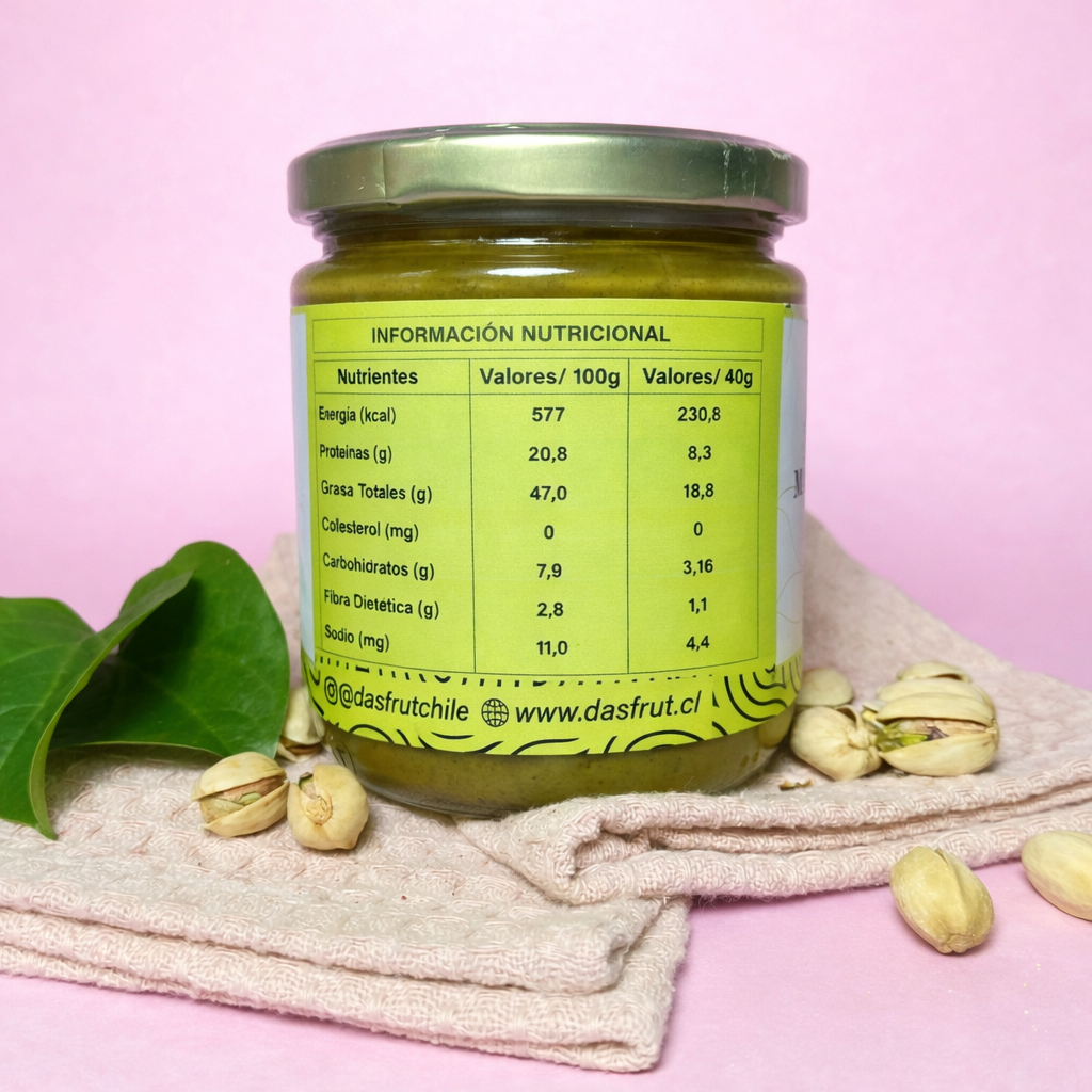Mantequilla de Pistachos 100% natural 410grs